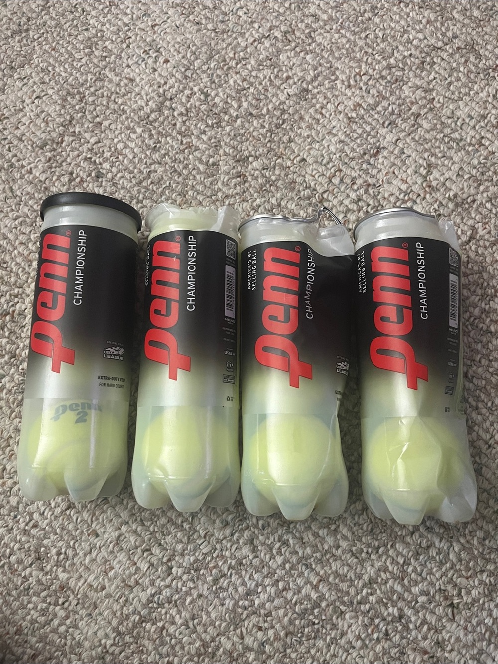 Penn Championship Tennis Balls 4 Cans